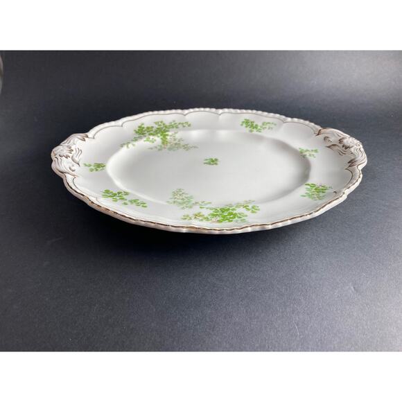 Antique John Maddock and Sons Shamrock Platter|Late 1800s Royal Vitreous England - Picture 2 of 6